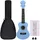 vidaXL Sopran-Ukulele-Set mit Tasche für Kinder Babyblau 21"