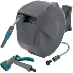 ECD Germany Wasserschlauchaufroller Schlauchaufroller Wasser Schlauchtrommel Automatik 30 m