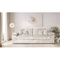 Big-Sofa HOME AFFAIRE "Soft&Cosy XL, B: 246 cm - OTTO. Verlässliche Qualität.", beige, B:246cm T:123cm, 100% Polyester, Sofas, Big-Sofa, Mega-Sofa, Cord oder Chenille-Struktur, mit Federkern & 4 Zierkissen, Topseller