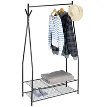 Relaxdays Garderobenständer Sandra Schwarz