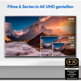 Medion X15574 (MD 30987) 138,8 cm (55 Zoll) QLED Fernseher (Smart TV, 4K, Dolby Vision HDR, Dolby Atmos, Subwoofer, Netflix, Prime Video, PVR, Bluetooth, MEMC, Micro Dimming)