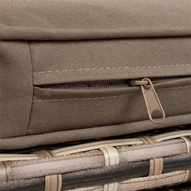 Estexo Polyrattan Sitzgruppe Gartenmöbel Set f. 8 Personen Rattan Gartenset Beige-Braun