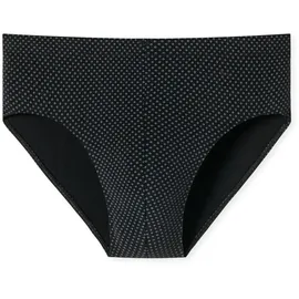 SCHIESSER Herren, Minislip schwarz Baumwolle, & Mix gemustert schwarz, NOS