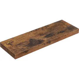 VASAGLE Wandregal 20 x 60 x 3,8 cm Braun/Schwarz