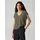 Opus Damen Kurzarmshirt | Jerseyshirt SIRUKUS Structure Regular mit Crash Effekt Olive Leaf, 38