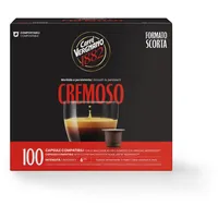 Caffè Vergnano 1882 - Èspresso Kompostierbare Kaffeekapseln, Kompatibel Mit Nespresso, Cremoso (Cremig) - Packung Enthält 100 Kapseln