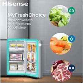 Hisense RQ5P470SAFD Multi Door (483 l, 1785 mm hoch, Schwarz)