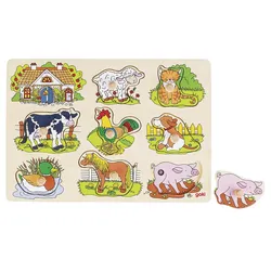 Goki Soundpuzzle Bauernhof, mit Tierstimmen,  57895
