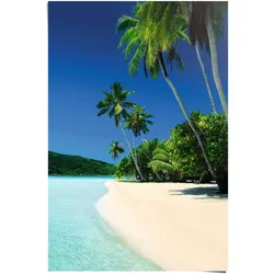 Poster REINDERS "Traum Strand", blau (farbe bild(er): blau), B:61cm H:91,5cm, Papier, Bilder