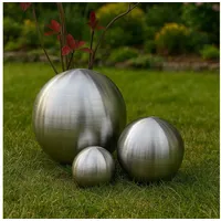 Köhko Dekokugel 3er Ø 12-18-24 cm Silber