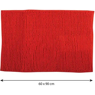Badteppich Chenille Rosa 60 x 90 cm