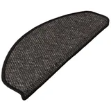 Floordirekt Karat Stufenmatte Ponto Pflegeleicht Anthrazit 23,5 x 65 cm Halbrund