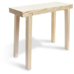 side by side - Hockerbank Schemel, Eschenholz