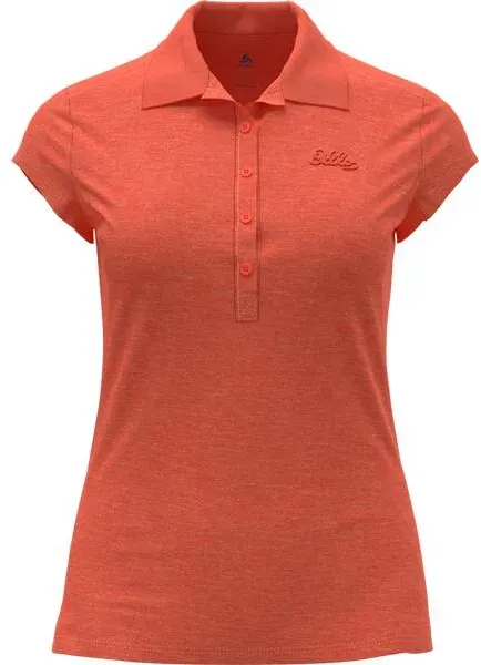 ODLO Damen Poloshirt KUMANO, cayenne melange, M