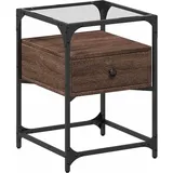 vidaXL Nachttisch Braun Eichen-Optik 40x40x55 cm Holzwerkstoff