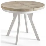 alpi möbel Runder Esstisch 80 x 77 x 80 cm weiß