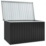 Festnight Gartenbox Wasserdicht Groß Metall Auflagenbox XXL Garten Aufbewahrungsbox Draußen Kissenbox Gerätebox Gartentruhe Terrasse Balkon Outdoor Indoor, Anthrazit 171x99x93 cm