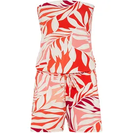 LASCANA Bandeauoverall mit Alloverprint orange|rot 40
