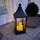 INDA-EXCLUSIV Große Laterne Gartenlaterne inkl. 3 LED Kerzen Timer 24x24x59cm