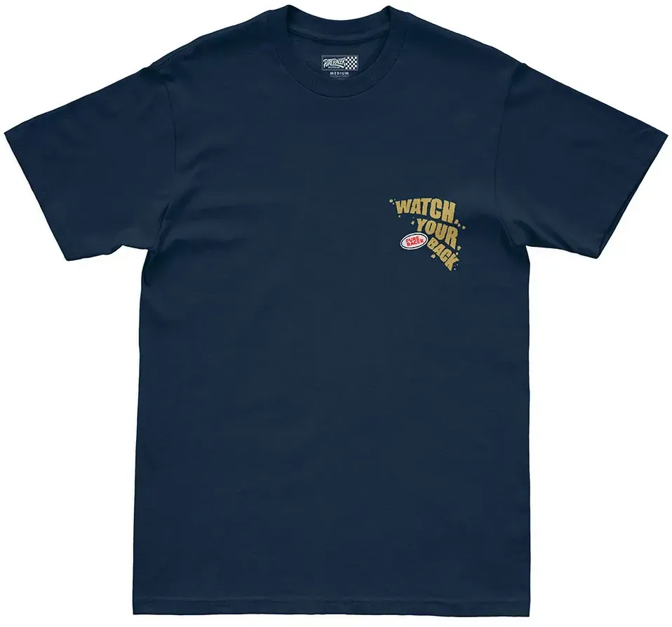 Pure Racer Watch Your Back Kurzarm-t-shirt - Blue Navy - XL