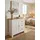 KADIMA DESIGN Moderne Schubladenkommode 79 x 81 x 35 cm Eiche-Finish / Weiß