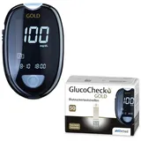 GlucoCheck Gold (mg/dl) zur Kontrolle des Blutzuckers mit 60 Teststreifen 1 St