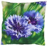 Esschert Design Kissen Outdoor S Blaue Kornblume
