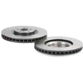 Brembo Bremsscheibe Gelocht/innenbel. beschichtet, hochgekohlt, mit Schrauben