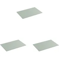 BIGSO ANNIE Schreibtischunterlage – elegante Tischauflage aus Faserplatte und Papier in Leinenoptik – schützendes Mauspad für die Schreibtischoberfläche – mintgrün (Packung mit 3)