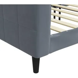 vidaXL Tagesbett 90 x 190 cm Dunkelgrau