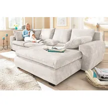 Home Affaire Eckcouch Mikrofaser 4-Sitzer Beige