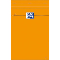 Oxford, Heft + Block, Notizblock, 210 x 315 mm, blanko, 80 Blatt, orange (A4, Blanko)