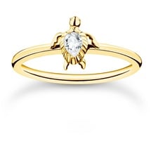 Thomas Sabo Ring Schildkröte Gold 925 Sterlingsilber, 750 Gelbgold Vergoldung TR2401-414-14