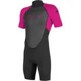 O'Neill O ́neill Wetsuits Reactor Ii 2 Mm Spring Junior Shorty Mit Reißverschluss Hinten - Black / Berry - 16 Jahre