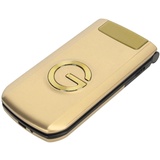 Entsperrtes Senior Klapphandy, Dual SIM Steckplätze, 2G Handy, 2,8 Zoll Bildschirm, Großes Tastenhandy, 4800 MAh, 2G GSM Telefon mit UKW Radio, Kamera, für Senioren (Gold)