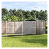 vidaXL Vogelkäfig Voliere mit Erweiterung 911 x 303 x 216 cm silber