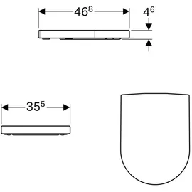 Geberit iCon WC-Sitz Weiß