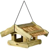 dobar Vogelfutterhaus Saksun mit Schilfdach Hängend FSC®