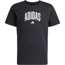 adidas Collegiate GRAPHIC T-Shirt Kinder, KE1348 - black/off white 152