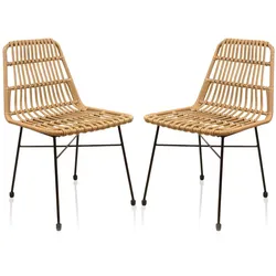 Lycce Gartenstuhl LEON Loungemöbel Balkon Terrasse aus Polyrattan