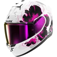 Shark D-Skwal 3 Mayfer Integralhelm - Weiß/Violett/Dunkelgrau / S