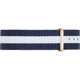 Daniel Wellington Textilband Kunststoff Damenuhren   Damen 18 mm