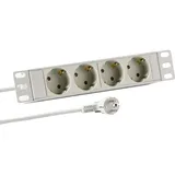 EFB-Elektronik Steckdosenleiste 2 m Grau 4 St.