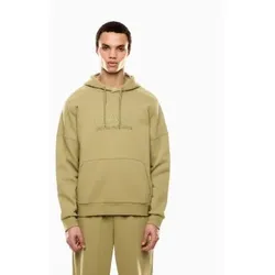 EA7 für Herren. 7M000909_AF10377 Sichtbarkeit beige Kapuzensweatshirt (XS), Lässig, Baumwolle