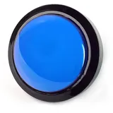 BerryBase Massive Arcade Button, 100mm, beleuchtet (LED 12V DC) - Farbe: blau