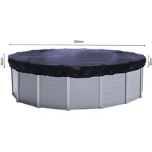 Quick Star Poolabdeckung Rund für Pools 320-366 cm Freizeit, und Wasserspaß, Poolzubehör, Poolabdeckung