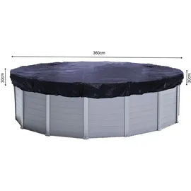 Quick Star Poolabdeckung Rund für Pools 320-366 cm Freizeit, und Wasserspaß, Poolzubehör, Poolabdeckung