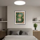 Briloner LED-Deckenleuchte Tava A, Ø 42 cm, Kunststoff, weiß