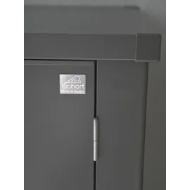 Biohort Terrassenschrank Romeo M 132 x 57 x 181 cm Quarzgrau-Metallic