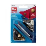 Prym 390299 Nähfrei-Druckknopf Anorak Messing 15 mm altmessing, Metal